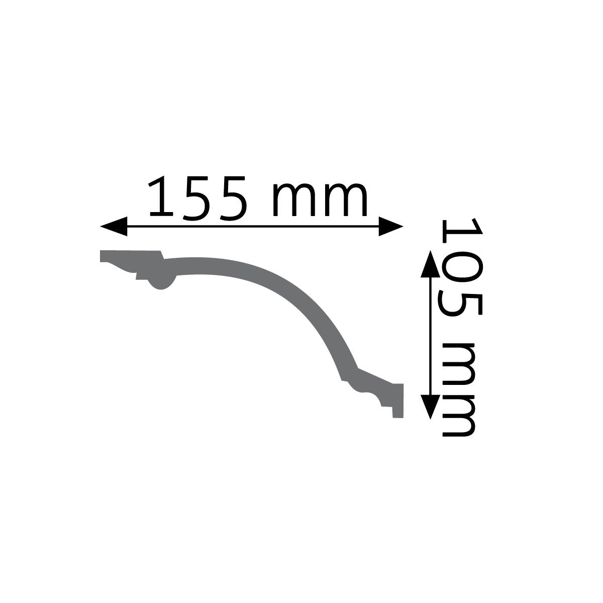 Stuckleiste Pescara – 10,5 × 15,5 cm