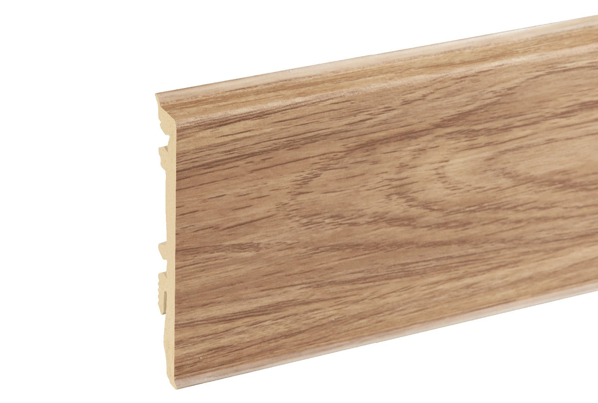 PVC-Sockelleiste Masterline 80 mm – 220 cm, Holzdekor