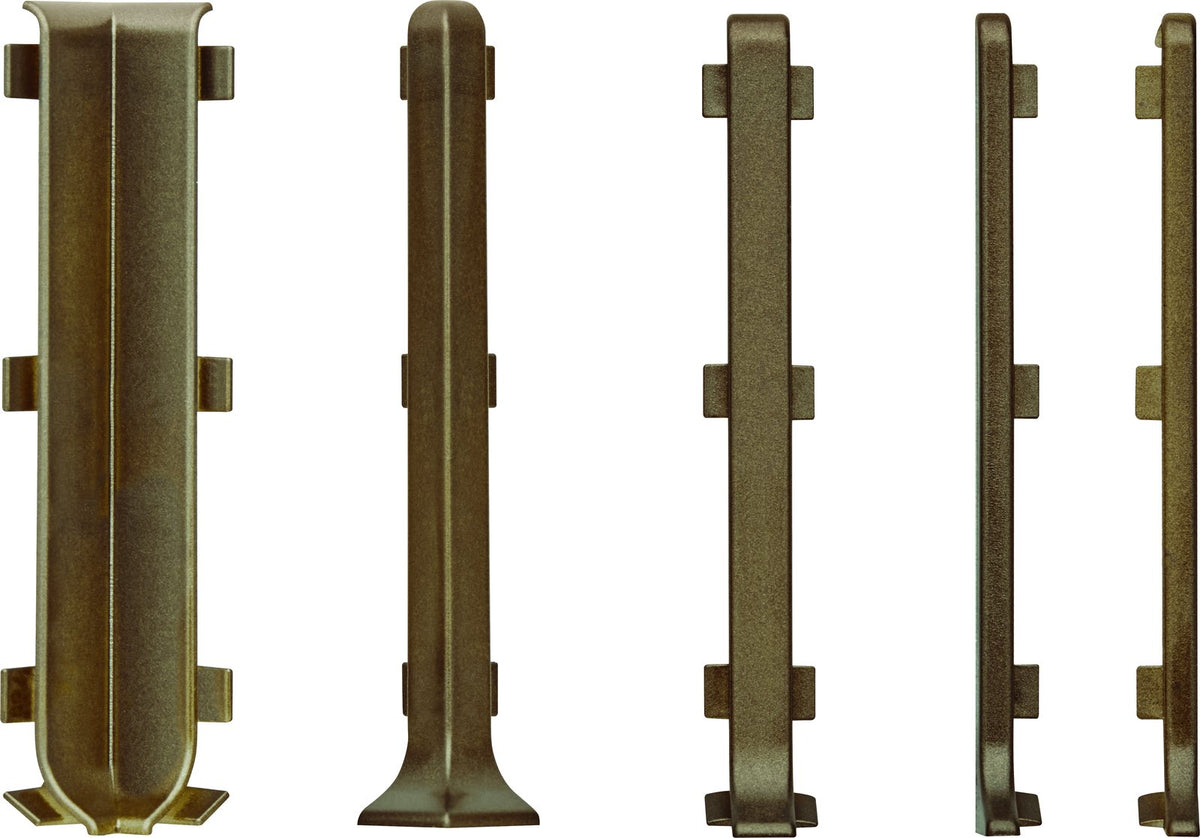 Außenecke für Aluminium-Sockelleiste 100 mm