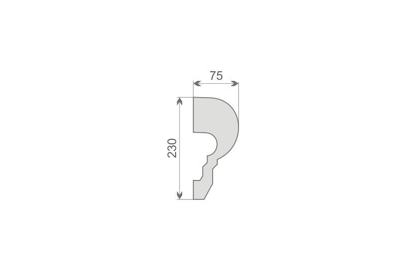 Schlussstein Konsole "Genua"