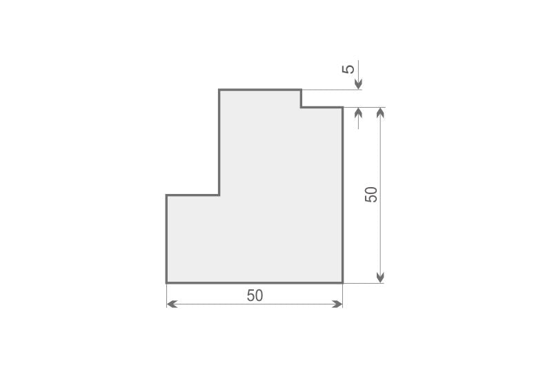 Stuckprofil Bossensteine "Dresden" - 5cm
