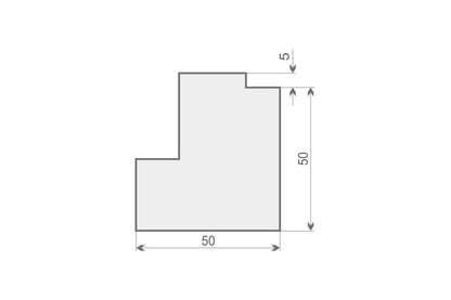 Stuckprofil Bossensteine "Dresden" - 5cm