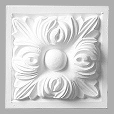 Eckrosette Sarzana – 9,7 × 9,7 × 4 cm