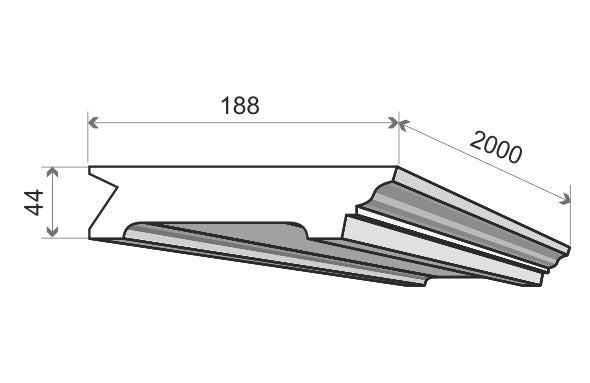 LED-Stuckleiste "Brüssel"