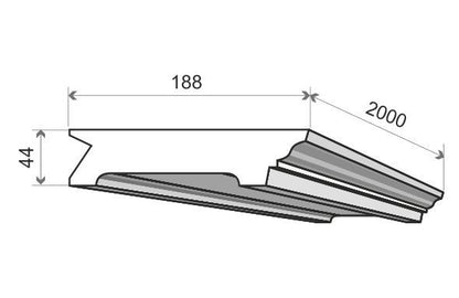 LED-Stuckleiste "Brüssel"