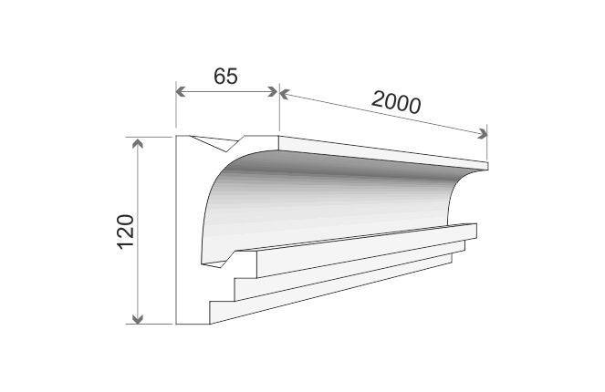 LED-Stuckleiste "Kairo"