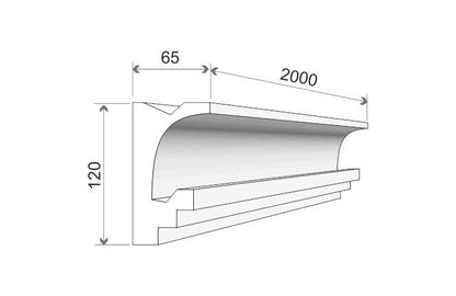 LED-Stuckleiste "Kairo"