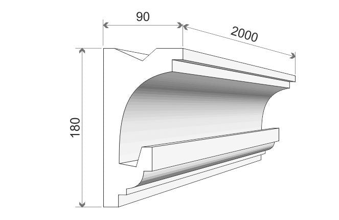 LED-Stuckleiste "Perth"