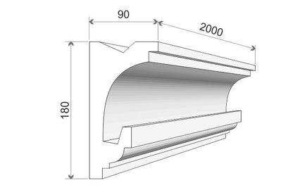 LED-Stuckleiste "Perth"