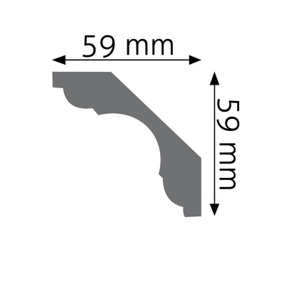 Stuckleiste Grosseto – 5,9 × 5,9 cm