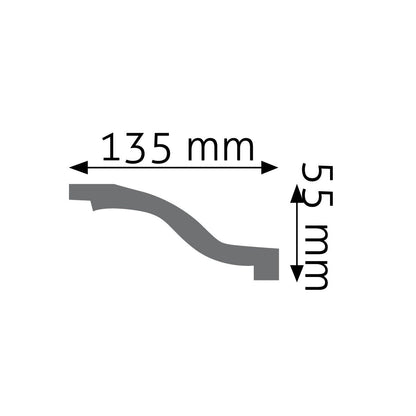 Stuckleiste Lodi – 5,5 × 13,5 cm