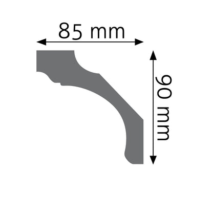 Stuckleiste Pistoia – 9 × 8,5 cm