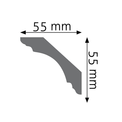 Stuckleiste Portofino – 5,5 × 5,5 cm