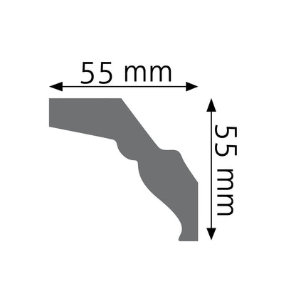 Stuckleiste Ragusa – 5,5 × 5,5 cm