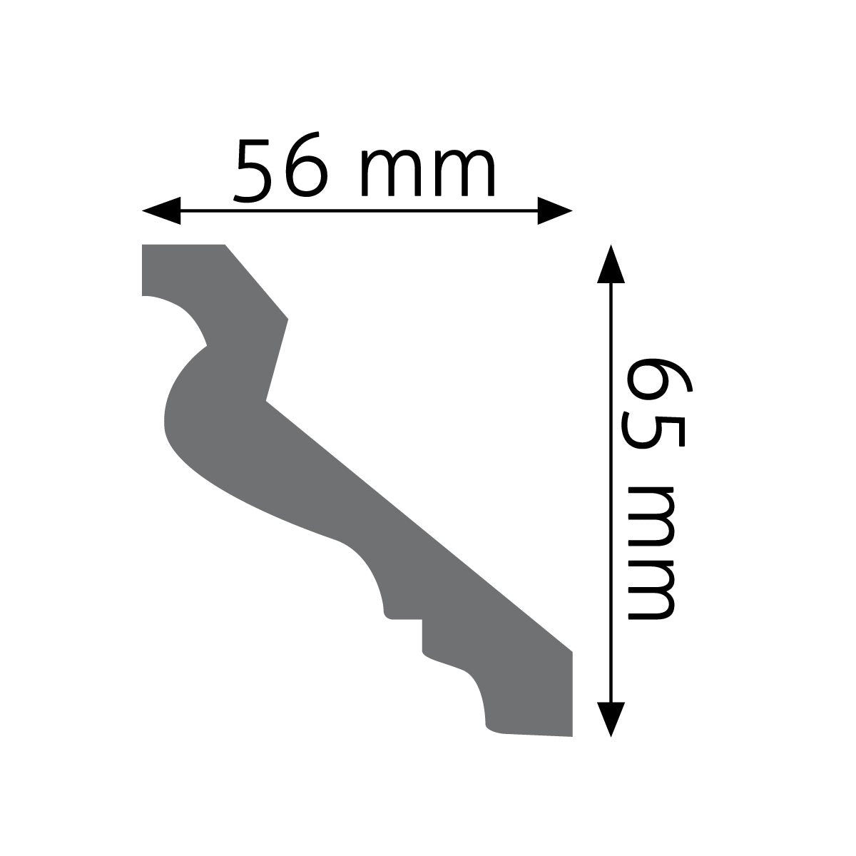 Stuckleiste Rieti – 6,5 × 5,6 cm