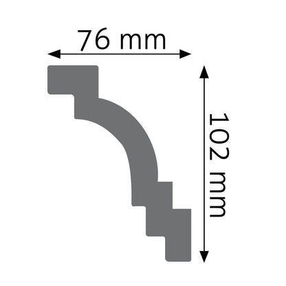 Stuckleiste Spoleto – 10,2 × 7,6 cm