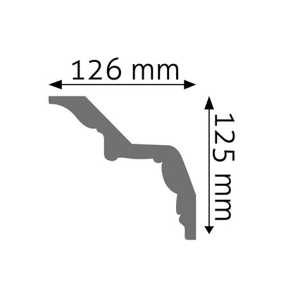 Stuckleiste Taormina – 12,5 × 12,6 cm