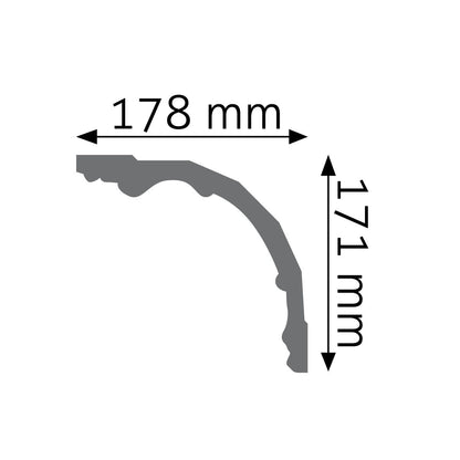 Stuckleiste Taranto – 17 × 18 cm