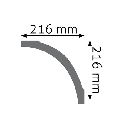 Stuckleiste Terni – 22 × 22 cm