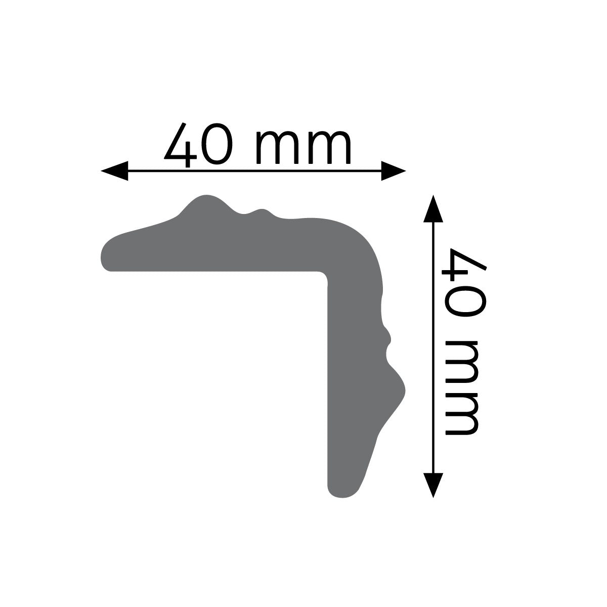 Stuckleiste Tivoli – 4 × 4 cm