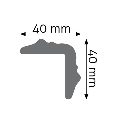 Stuckleiste Tivoli – 4 × 4 cm