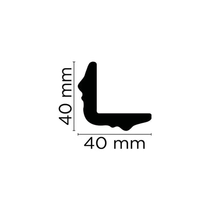 Stuckleiste Tivoli – 4 × 4 cm