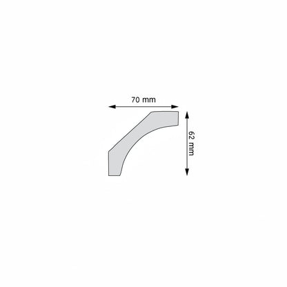 Stuckleiste Trani – 6,2 × 7 cm