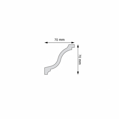 Stuckleiste Udine – 7 × 7 cm