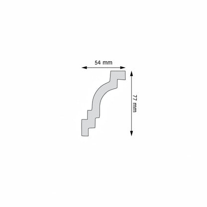 Stuckleiste Varese – 7,7 × 5,4 cm