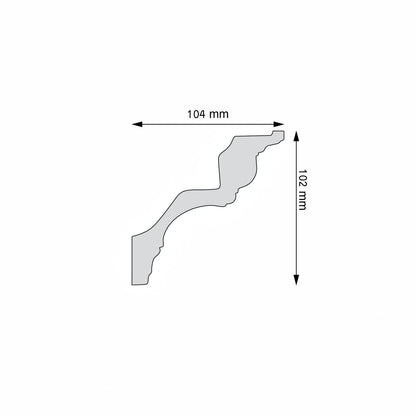 Stuckleiste Barletta – 10,2 × 10,4 cm