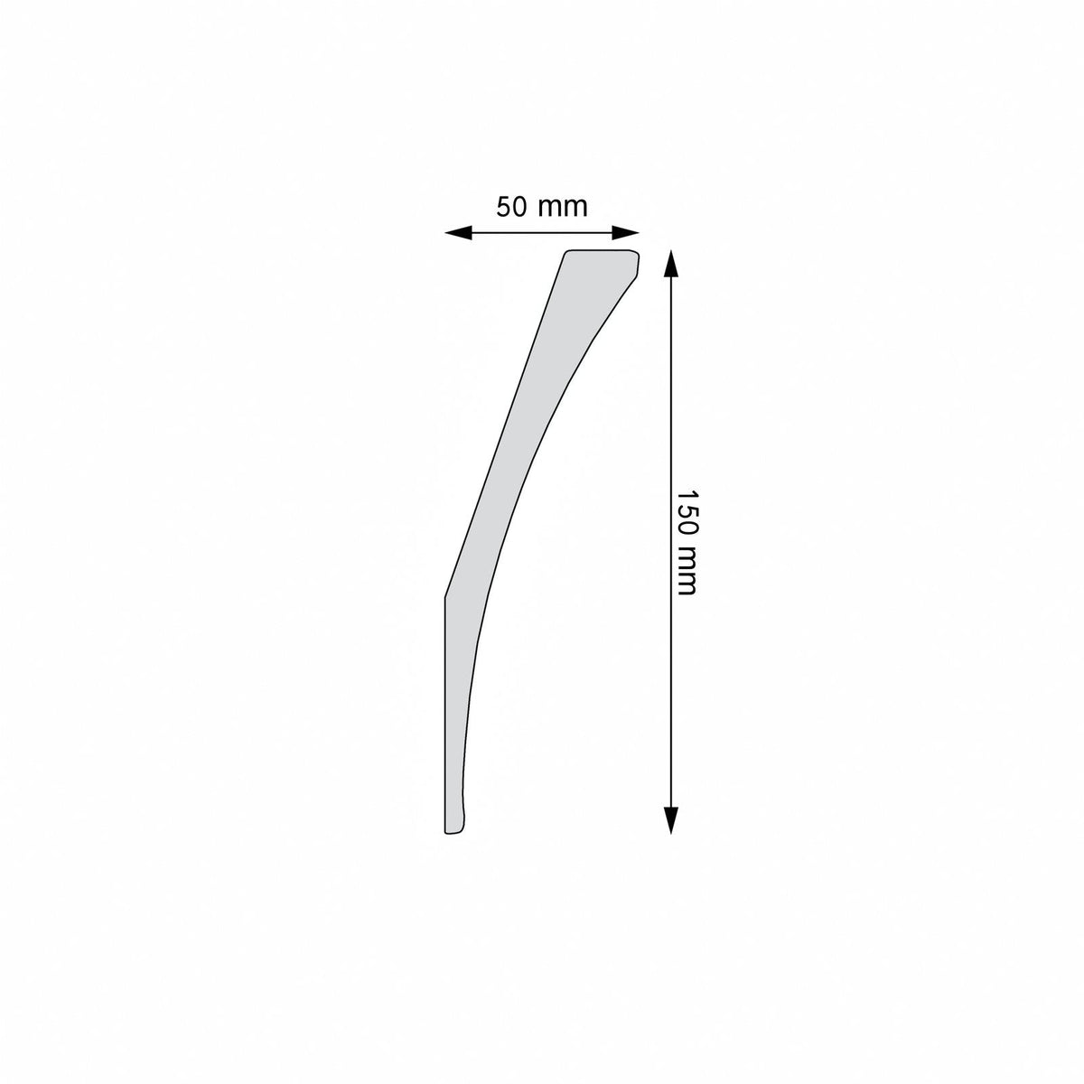 Stuckleiste Bellagio – 15 × 5 cm