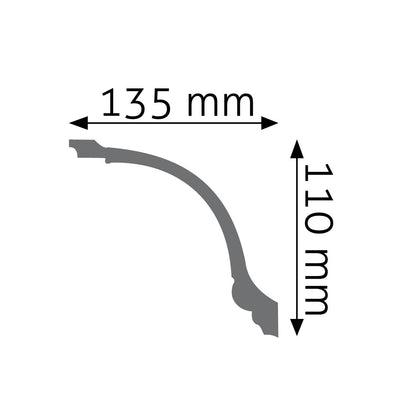 Stuckleiste Assisi verziert – 11 × 13,5 cm