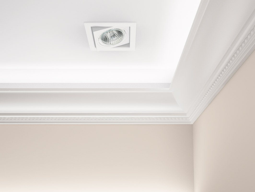 Stuckleiste Como verziert – 7,2 × 7,2 cm