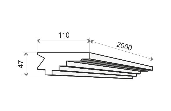 LED-Stuckleiste "Jakarta"