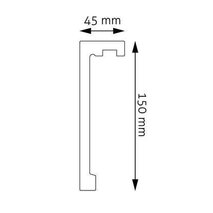 Gardinenblende Colmar – 15 × 4,5 cm