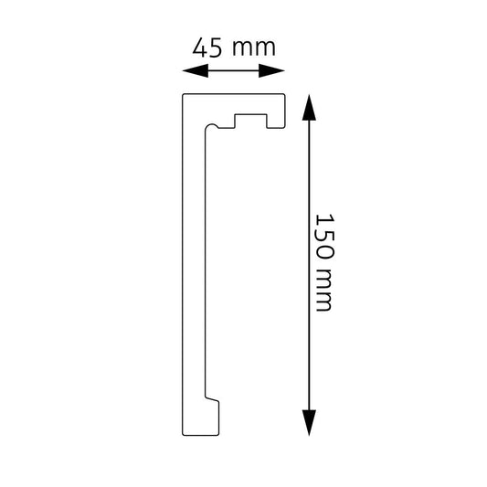 Gardinenblende Colmar – 15 × 4,5 cm
