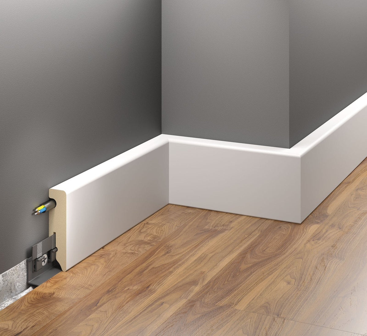 MDF-Sockelleiste Luzern – 6 × 1,1 cm, 220 cm