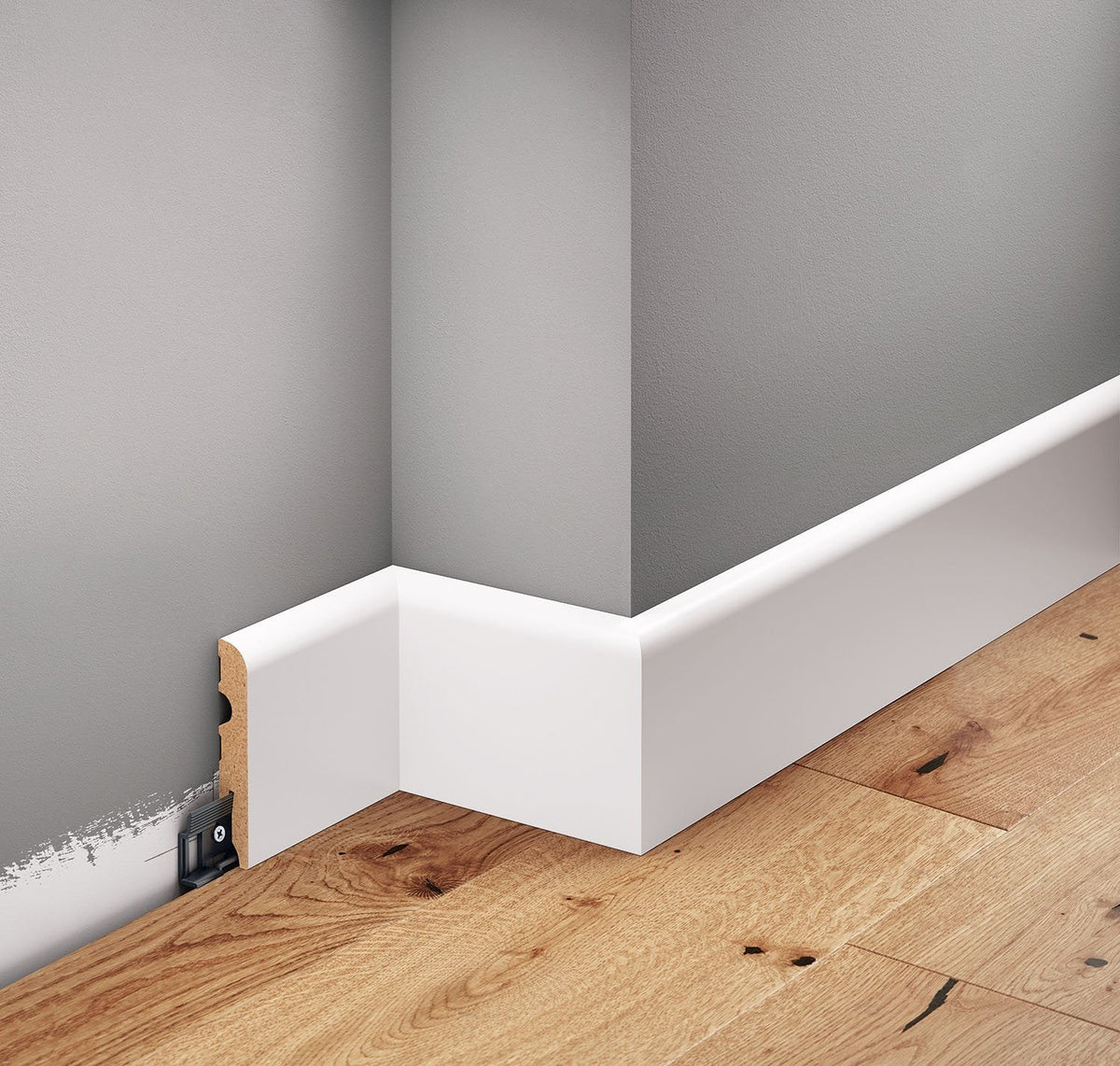 MDF-Sockelleiste Basel – 8 × 1,3 cm, 220 cm