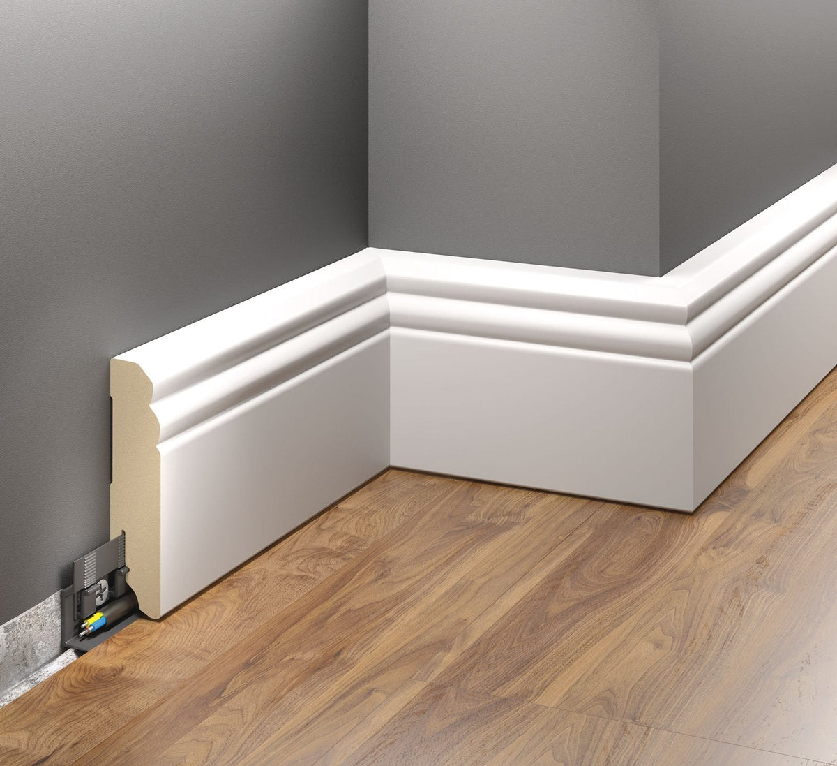 MDF-Sockelleiste Bellinzona – 9 × 1,6 cm, 220 cm