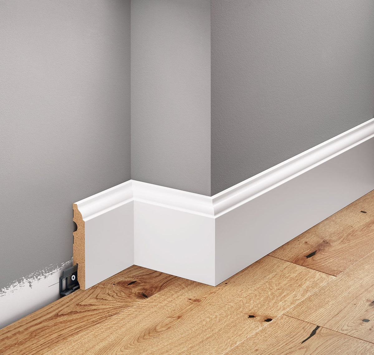 MDF-Sockelleiste Bellinzona – 9 × 1,6 cm, 220 cm