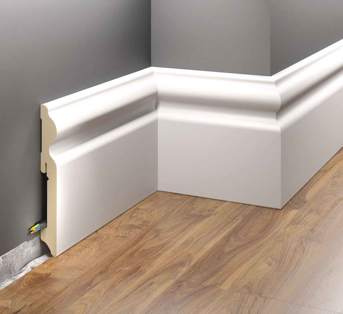 MDF-Sockelleiste Montreux – 10 × 1,6 cm, 220 cm