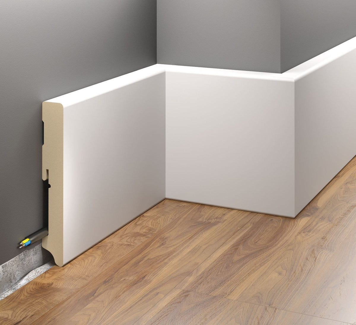 MDF-Sockelleiste Vevey – 11,5 × 1,45 cm, 220 cm
