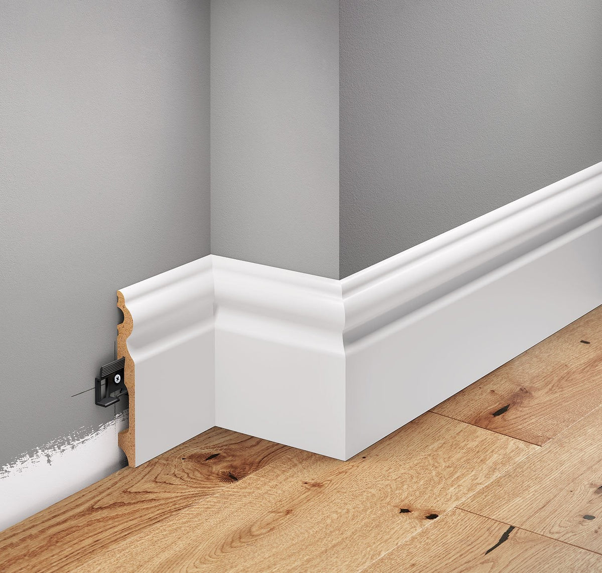 MDF-Sockelleiste Vevey – 11,5 × 1,45 cm, 220 cm
