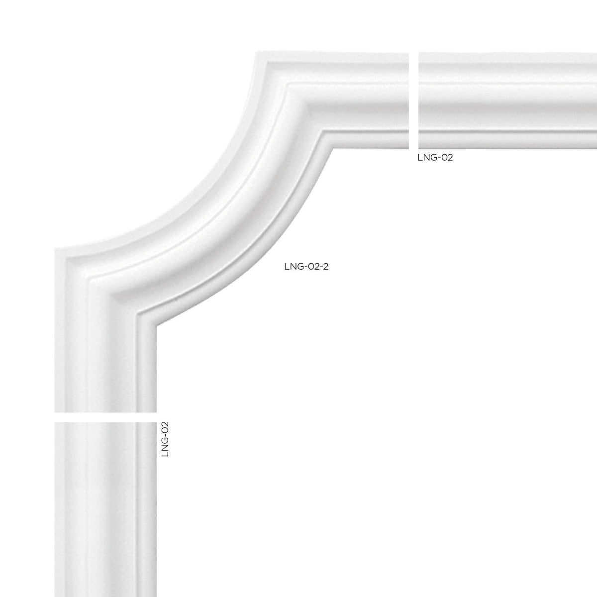 Eckelement Faenza Typ 2 – 24 × 24 cm, passend zur Wandleiste Faenza
