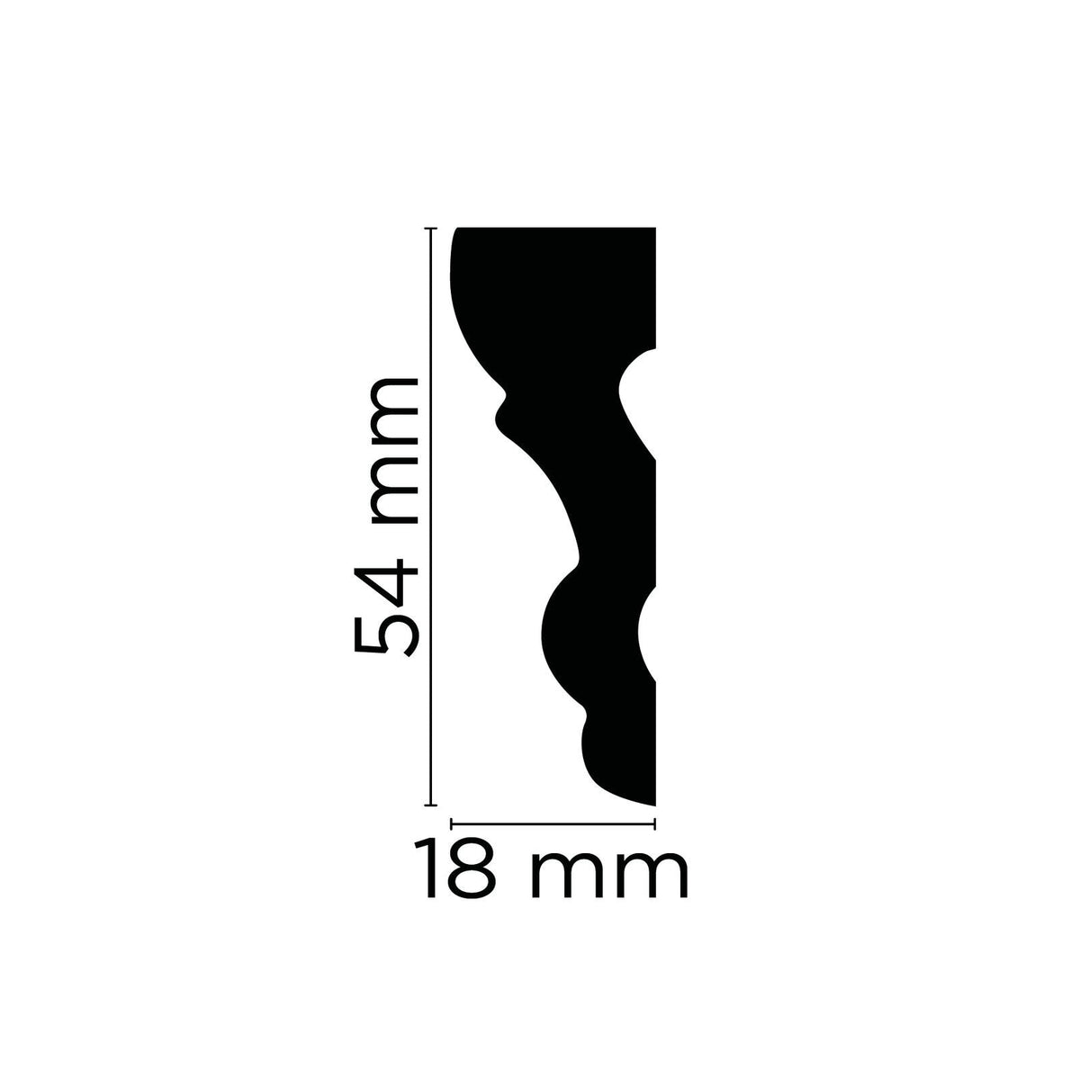 Wandleiste Frascati – 5,2 × 1,7 cm