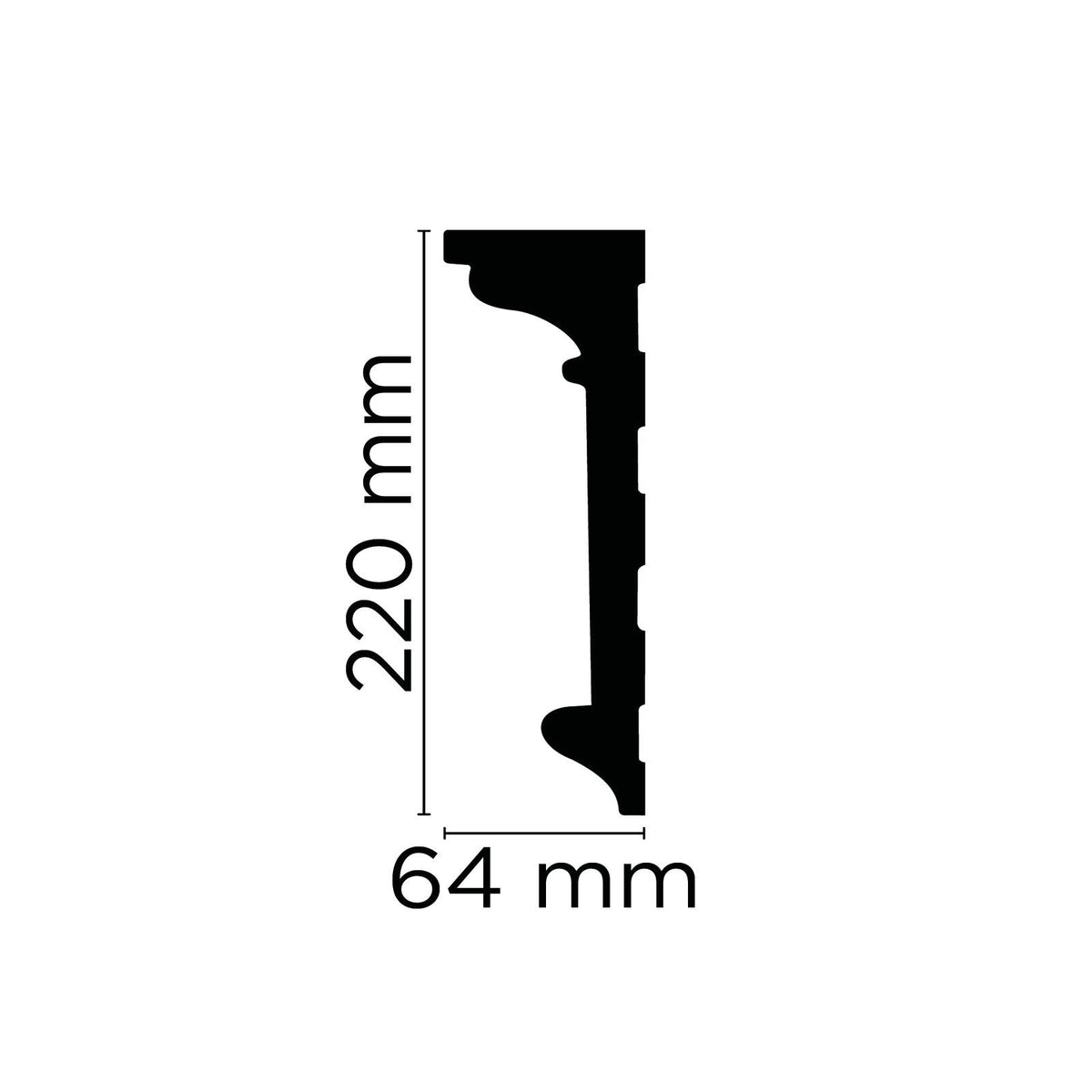 Wandleiste Gallipoli – 22 × 6,4 cm