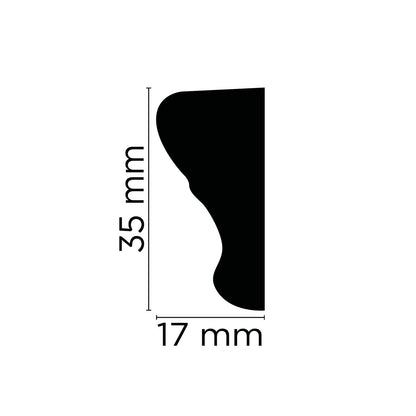Wandleiste Gorizia – 3,3 × 1,5 cm