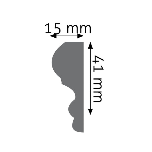 Wandleiste Gubbio – 4,1 × 1,5 cm