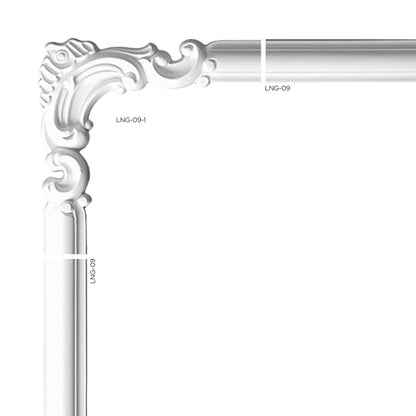 Eckelement Lecco Typ 1 – 21 × 21 cm, passend zur Wandleiste Lecco