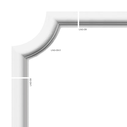 Eckelement Lecco Typ 3 – 15,5 × 15,5 cm, passend zur Wandleiste Lecco